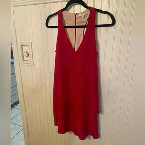 Lavender Brown 100% silk dress